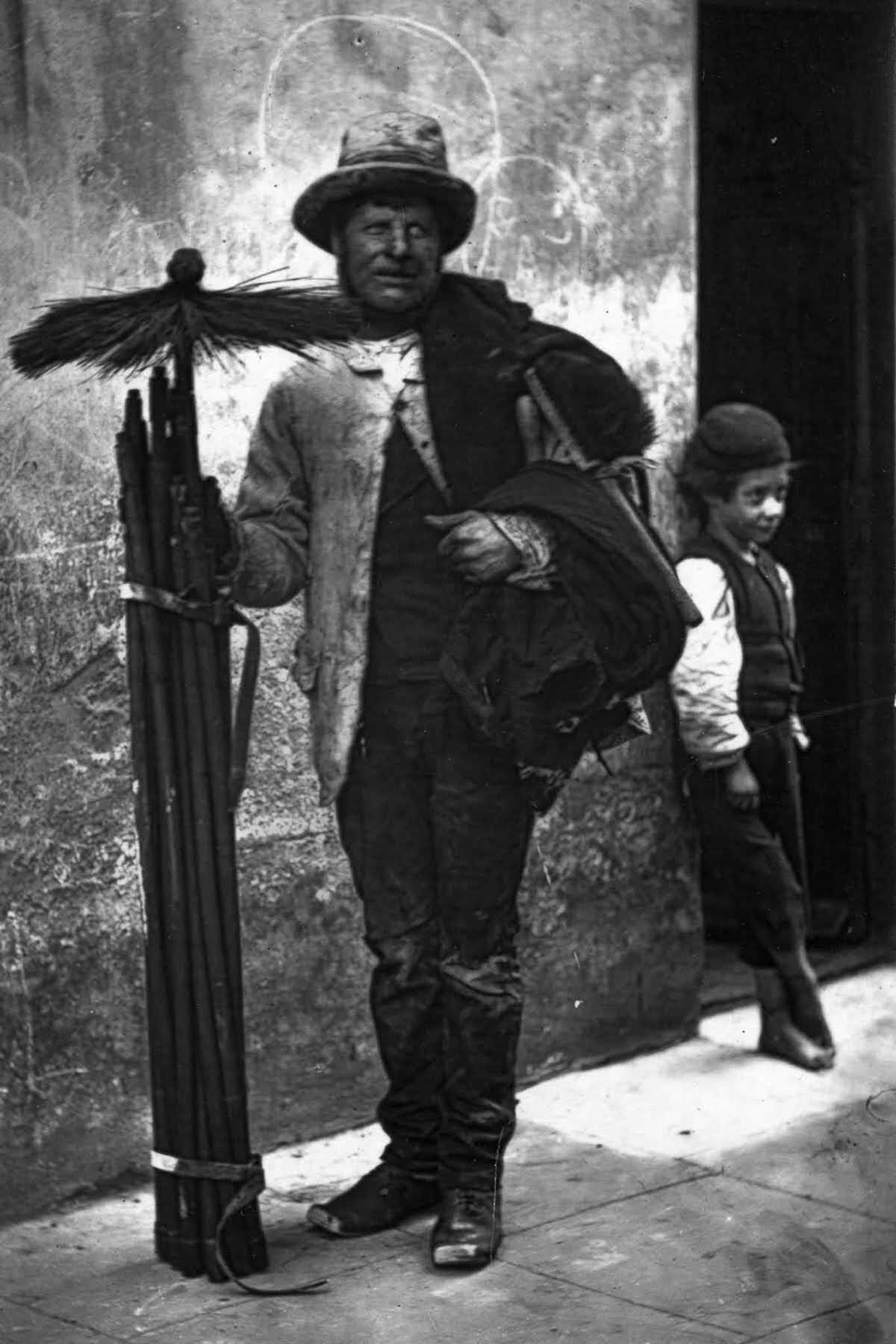 #13 A chimney sweep and his assistant, 1877.