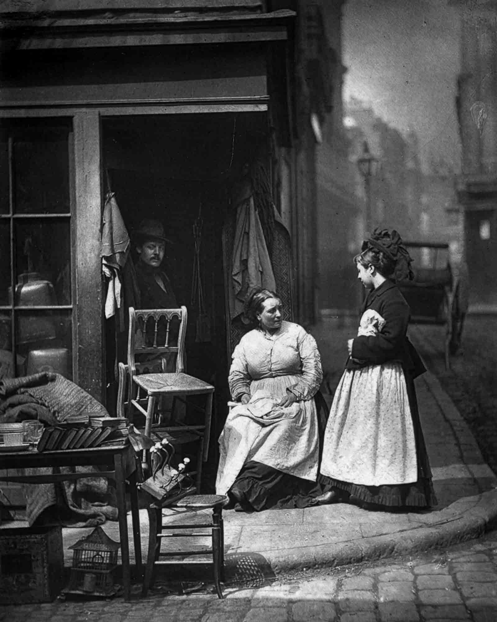 #33 A secondhand furniture shop, 1877.
