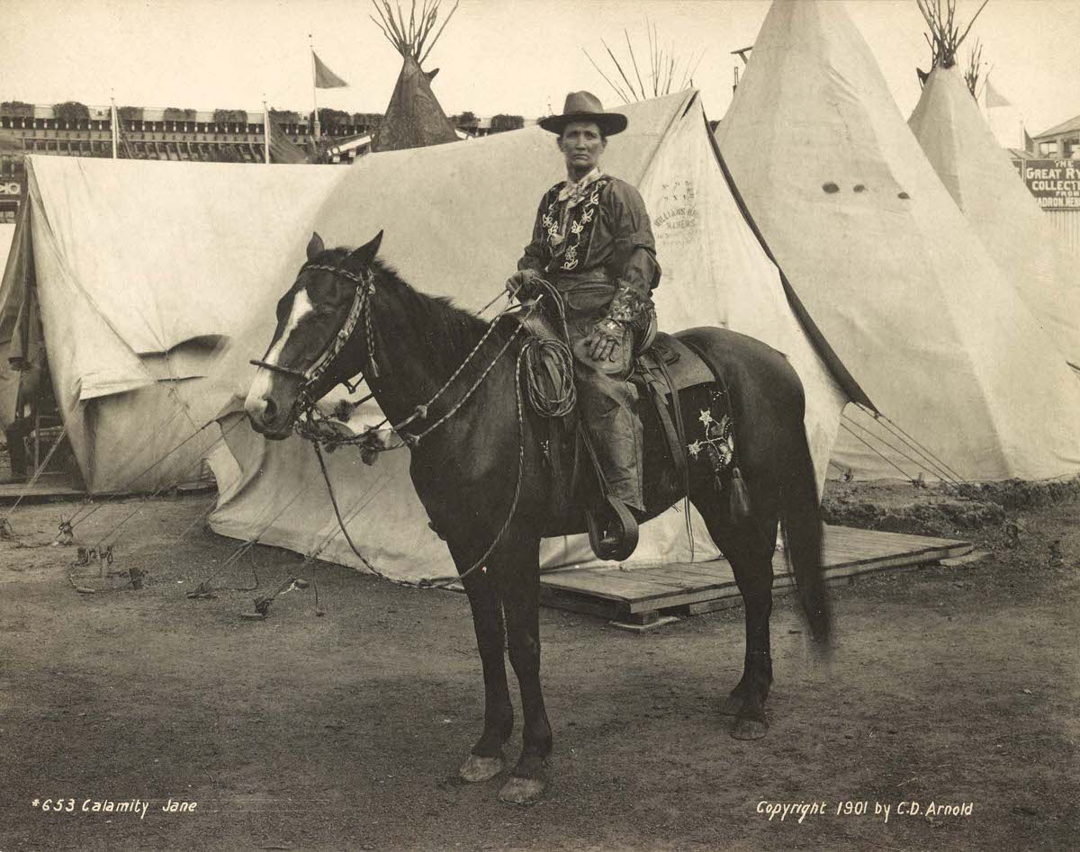 #5 Calamity Jane at the Pan-American Exposition in Buffalo, New York, circa 1901.