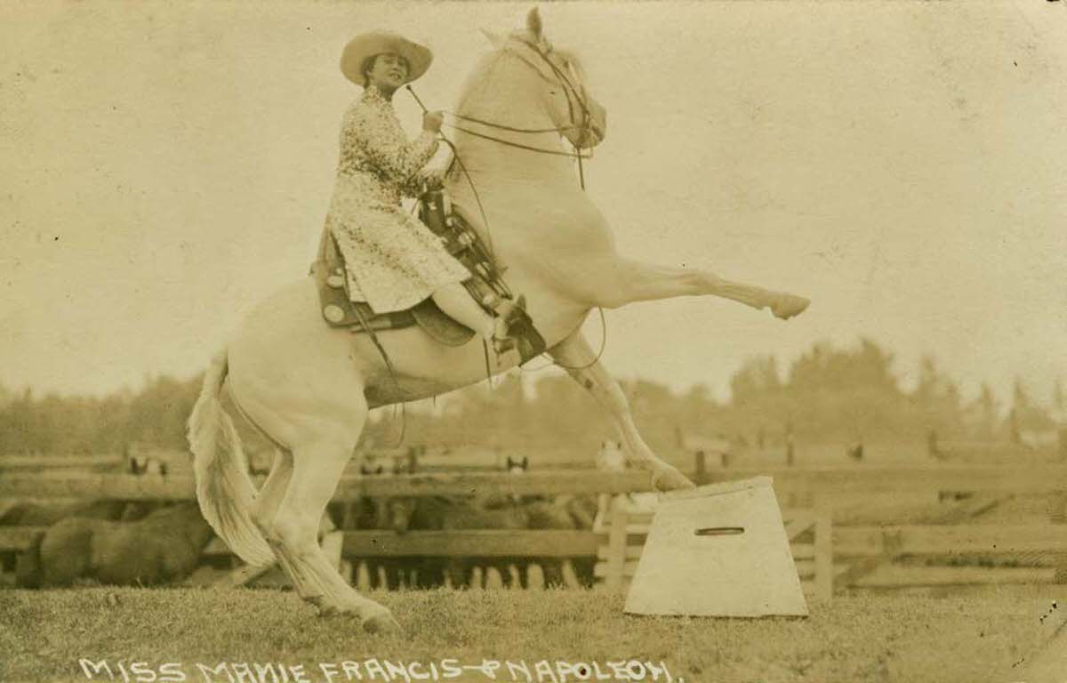 #13 Miss Mamie Francis & Napoleon.