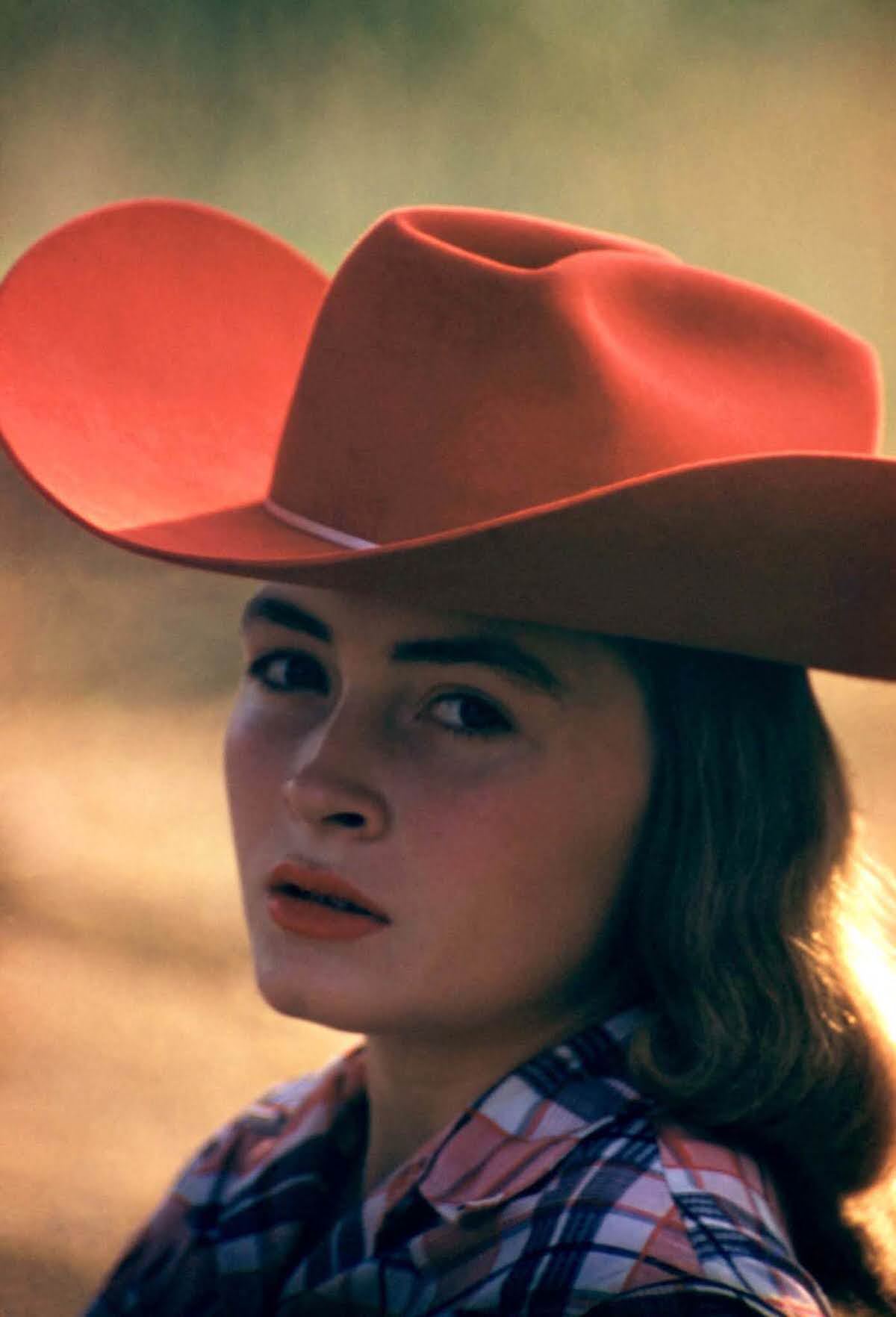 #7 Cowgirl posing for a portrait in Portland, Oregon, circa September 1958