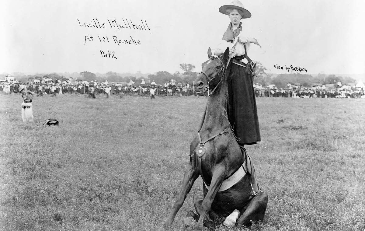 #9 Lucille Mullhall at 101 Ranch, Oklahoma, in 1909.