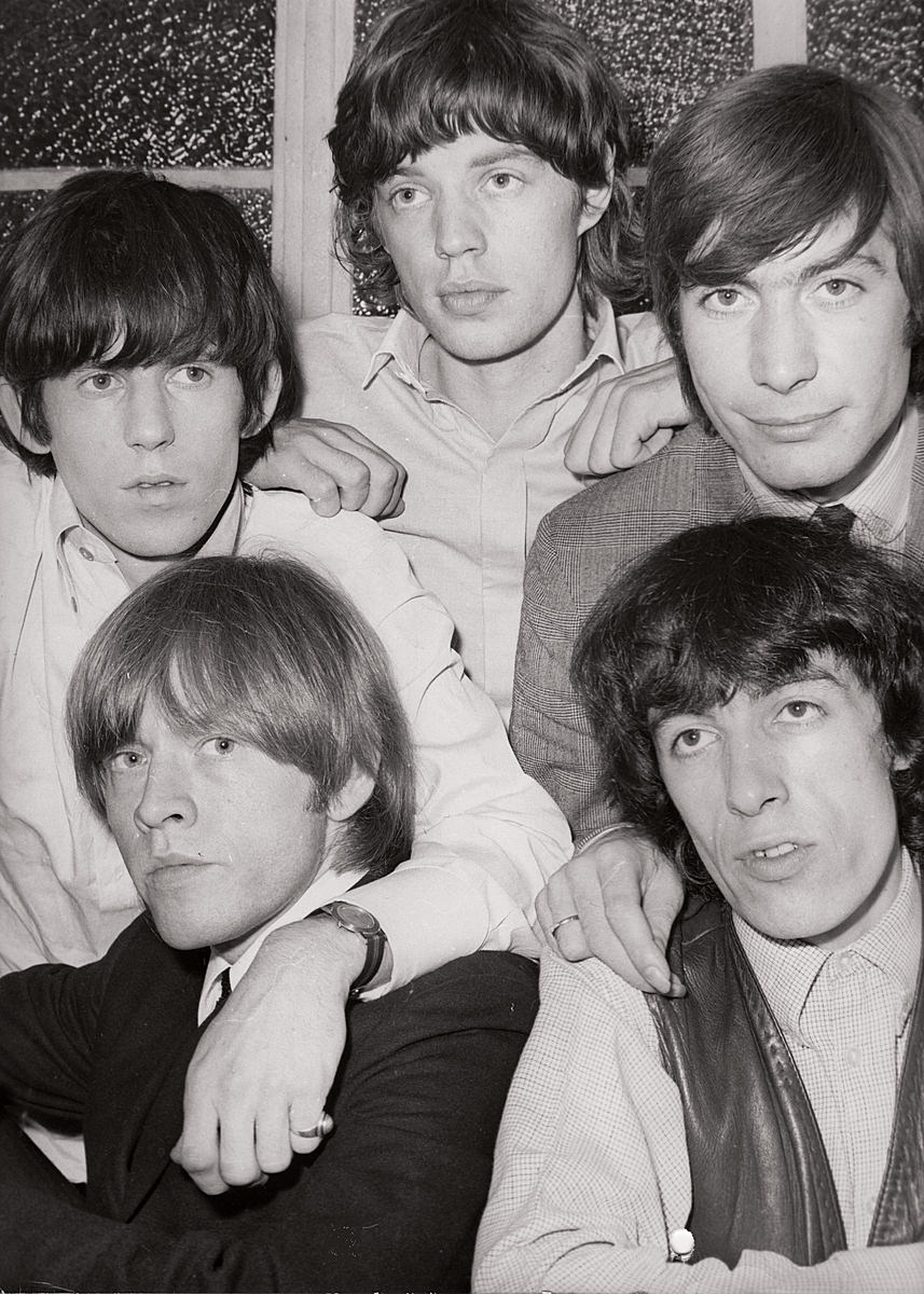 #5 Rolling Stones backstage at The Romford Odeon in the 1960s.