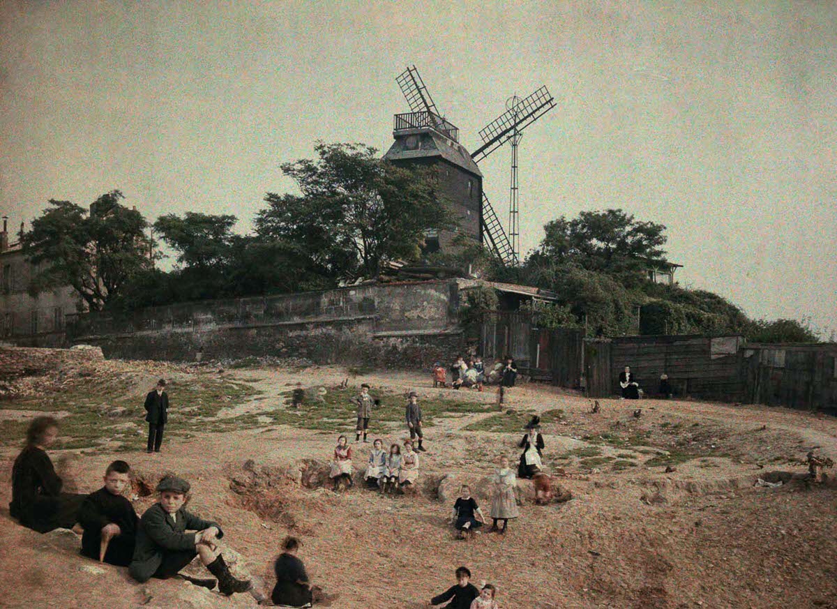 #17 The Moulin de la Galette, or Mill of the Cake, at Montmartre.