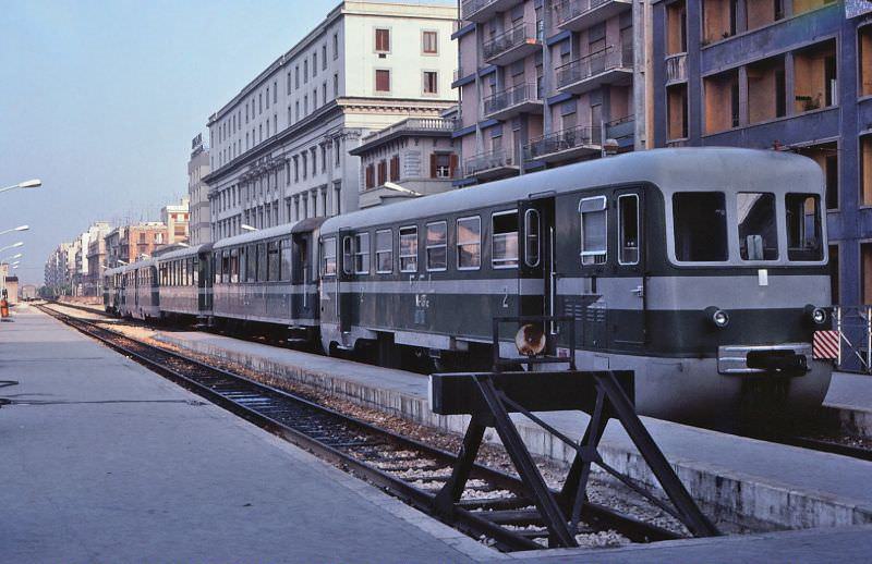 #30 Ferrovie Calabro-Lucane (FCL) railcars at Bari Centrale station