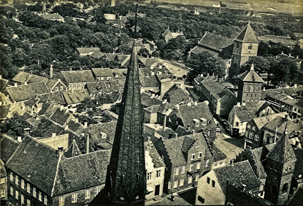 #32 View from Domkirke tower at Ribe, Denmark, 1937