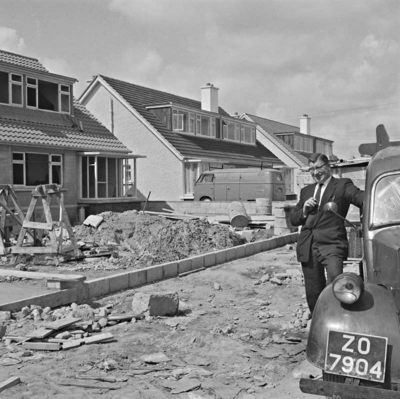 #6 New houses being constructed, Templeogue, Co. Dublin, 1961