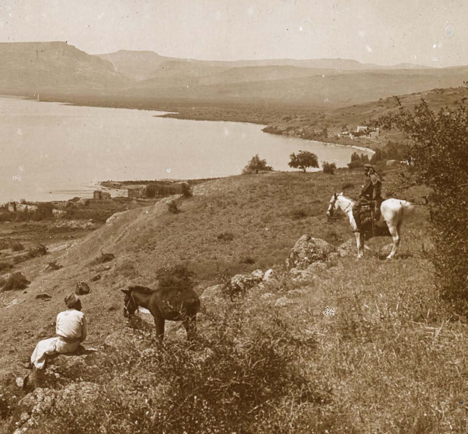 #7 A view from Bethsaida to the Mount of the Beatitudes.