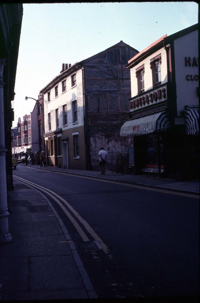 #30 The north side of Tacket St before demolition of this row of properties for road widening