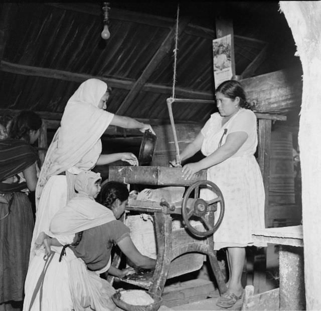 #10 Local women make tortillas in Uruapan.