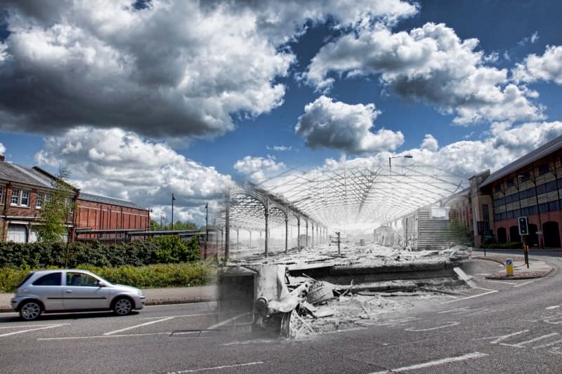 Norwich Thorpe Station, 1940 and 2012