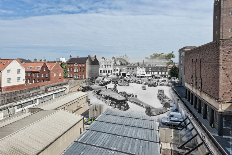 Dornier in a Car Park, 1940 and 2013