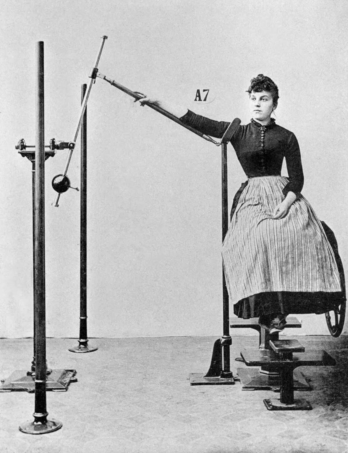 A machine to increase the strength and mobility of the arm and shoulder.