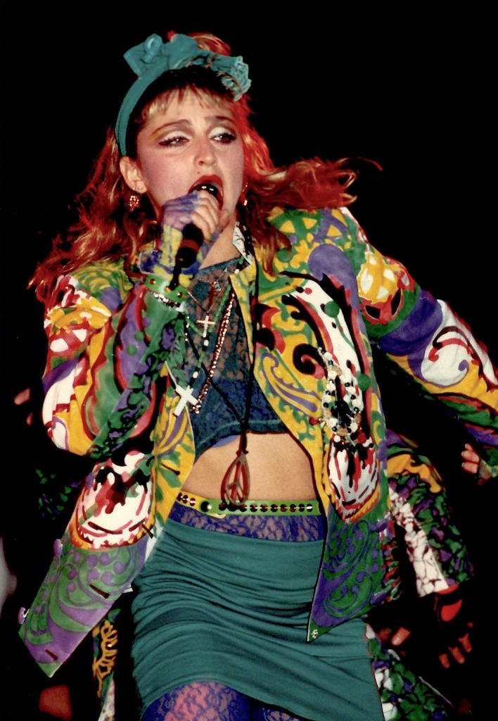 #22 Madonna woos crowd in 1986 Concert, Oakland.