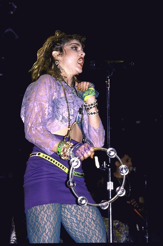 #37 Madonna performing, 1985.