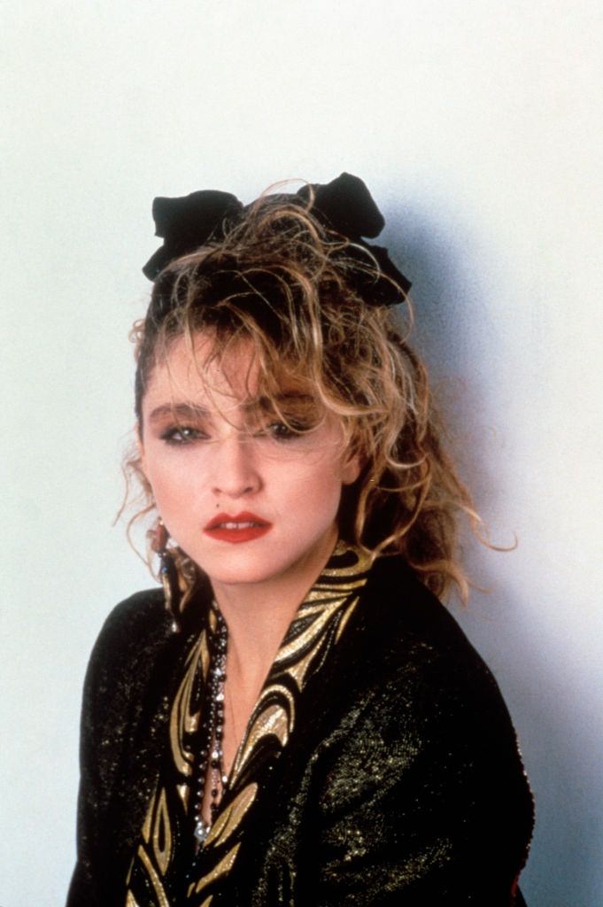 #42 Madonna on the set of the film Desperately Seeking Susan, 1985.