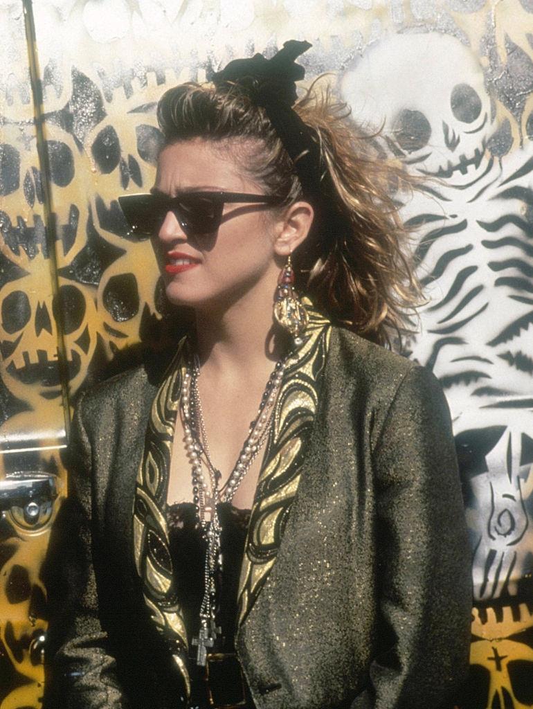#51 Madonna on the set of Desperately Seeking.