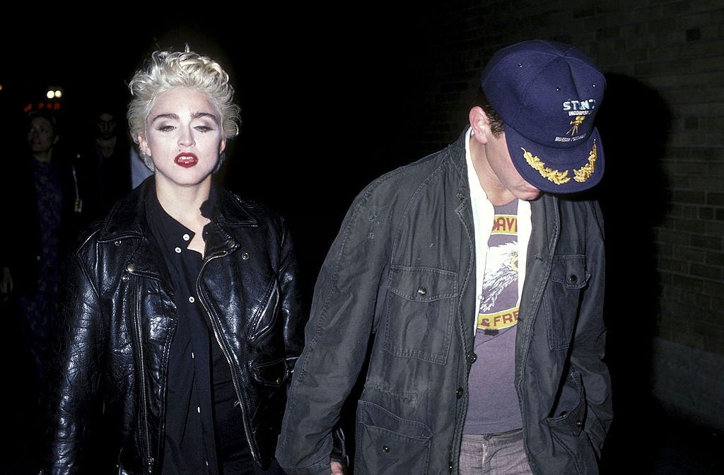 #65 Madonna and actor Sean Penn leave for the Lincoln Center’s Workshop Production of “Goose and Tomtom”, 1986
