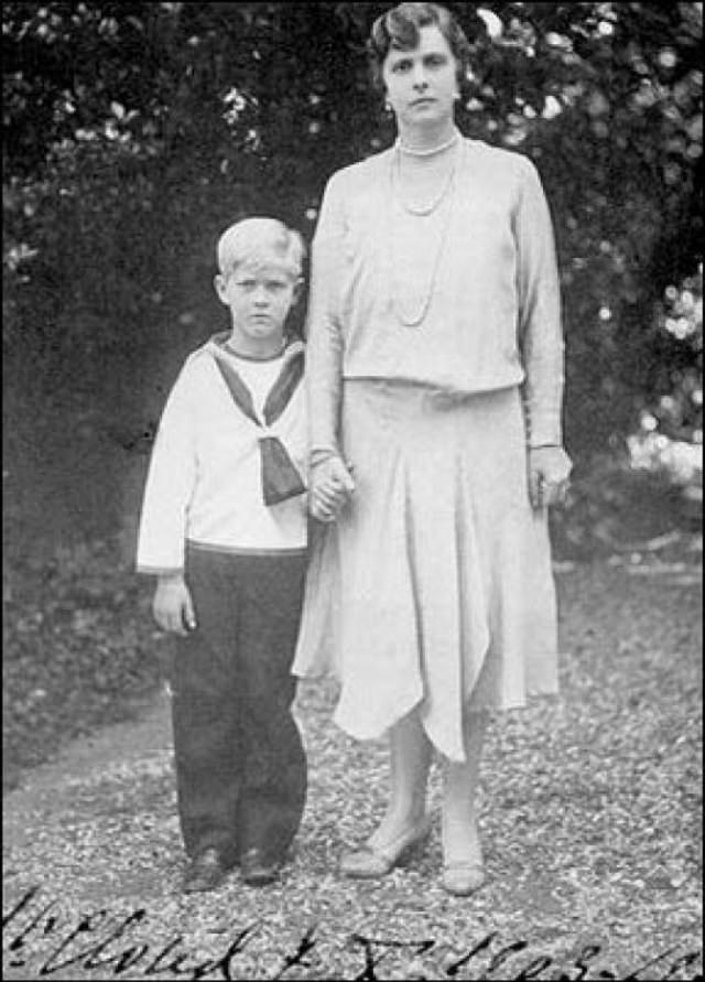 #11 Philip with his mother, 1926.