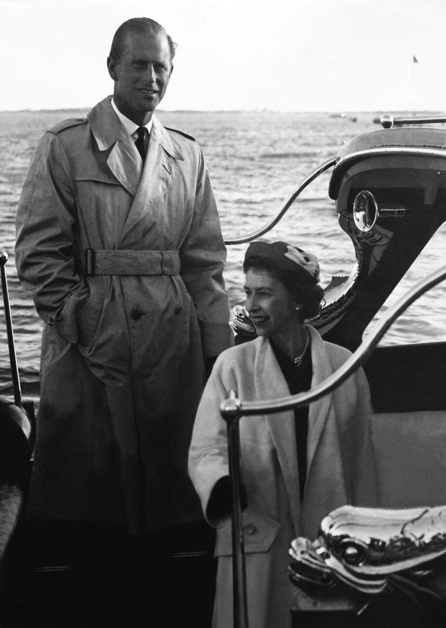#47 Prince Philip with Queen in Portugal, 1957
