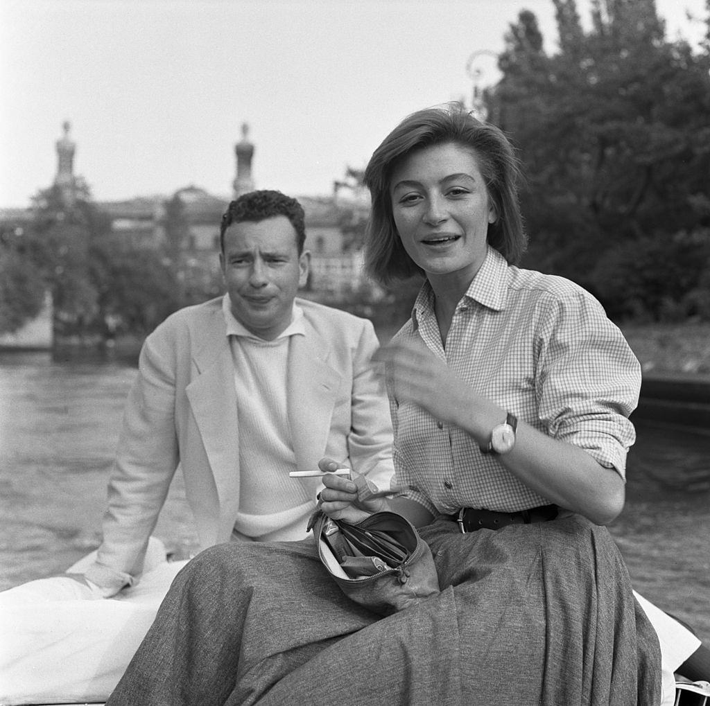 #49 Anouk Aimee with Alexandre Astruc, 1955.