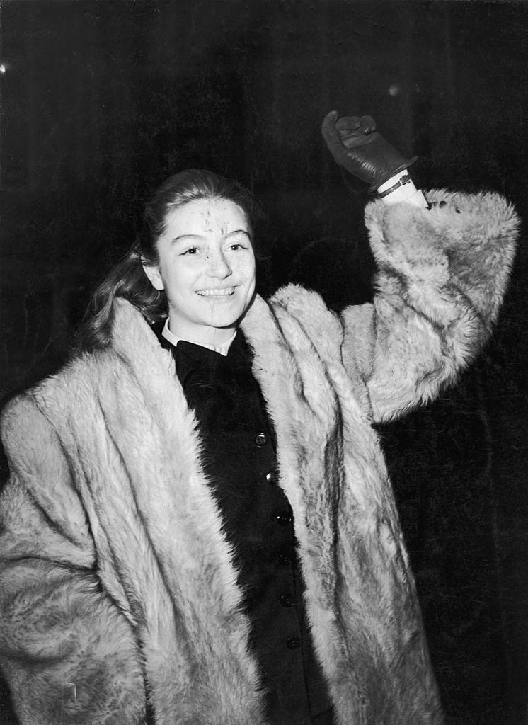 #50 Anouk Aimee in London, 1948.