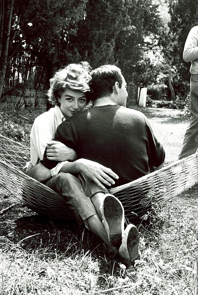 #26 Aimee Anouk with Maurice Ronet, 1962.