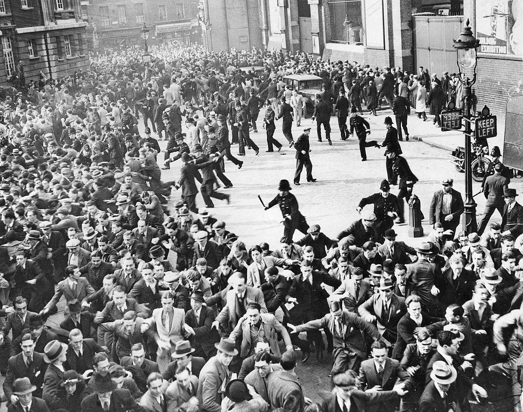 #12 Riots between anti-Fascists and Blackshirts (British Fascists) in London.