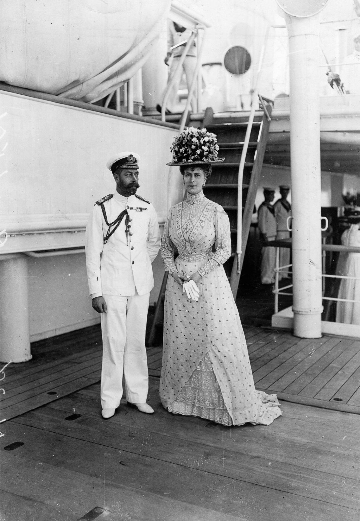 #2 King George V and Queen Mary on the ship to India.
