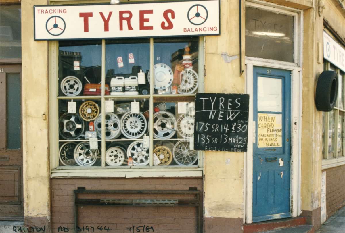 #49 Tyres, Railton Road, 1989