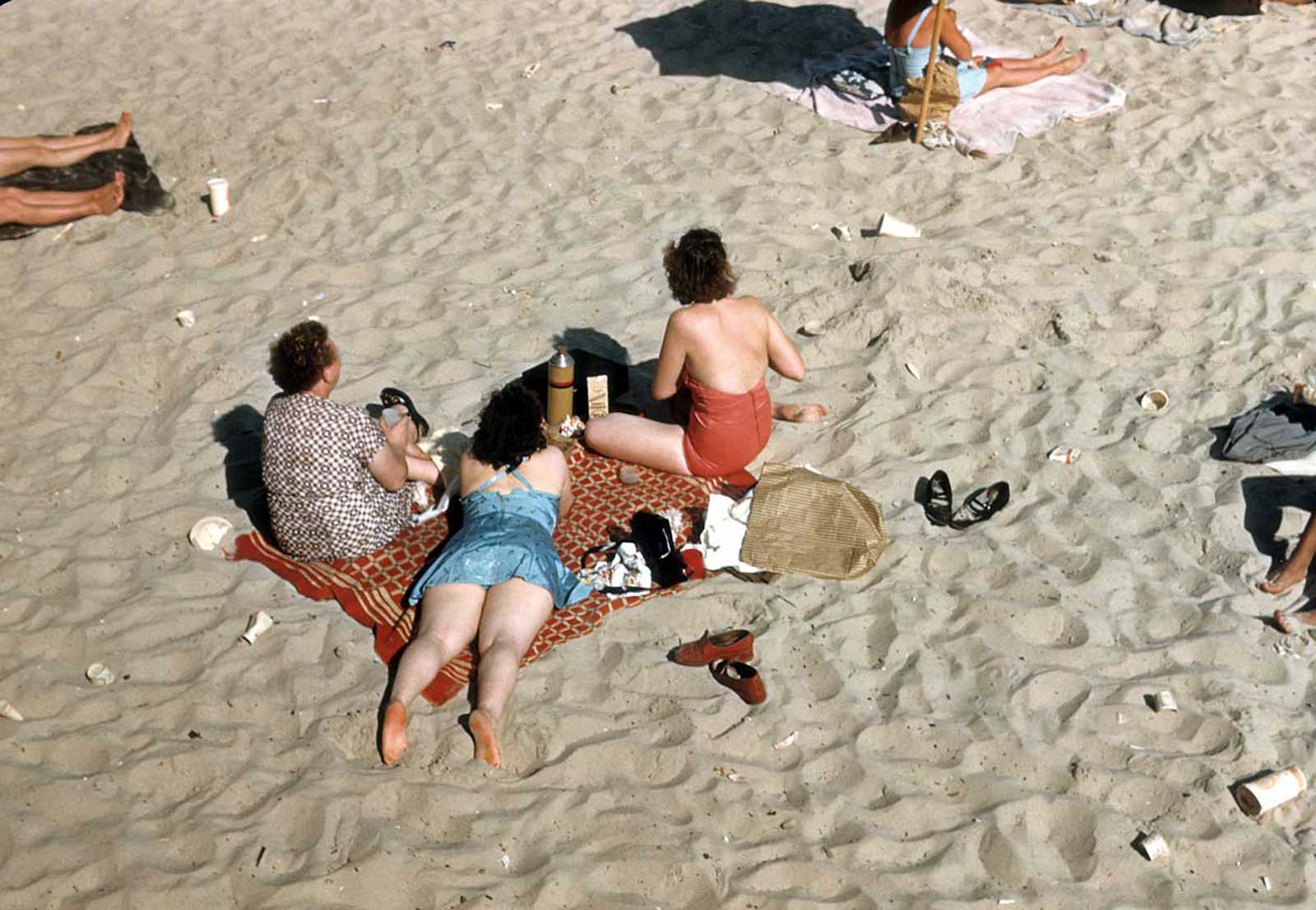 #2 Sunbathers on Coney Island beach.