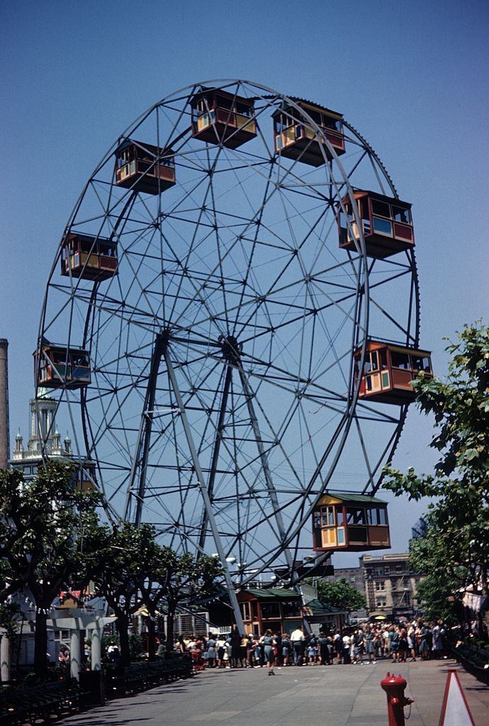 #46 Ferris Wheel ride in Steeplechase Park circa 1948