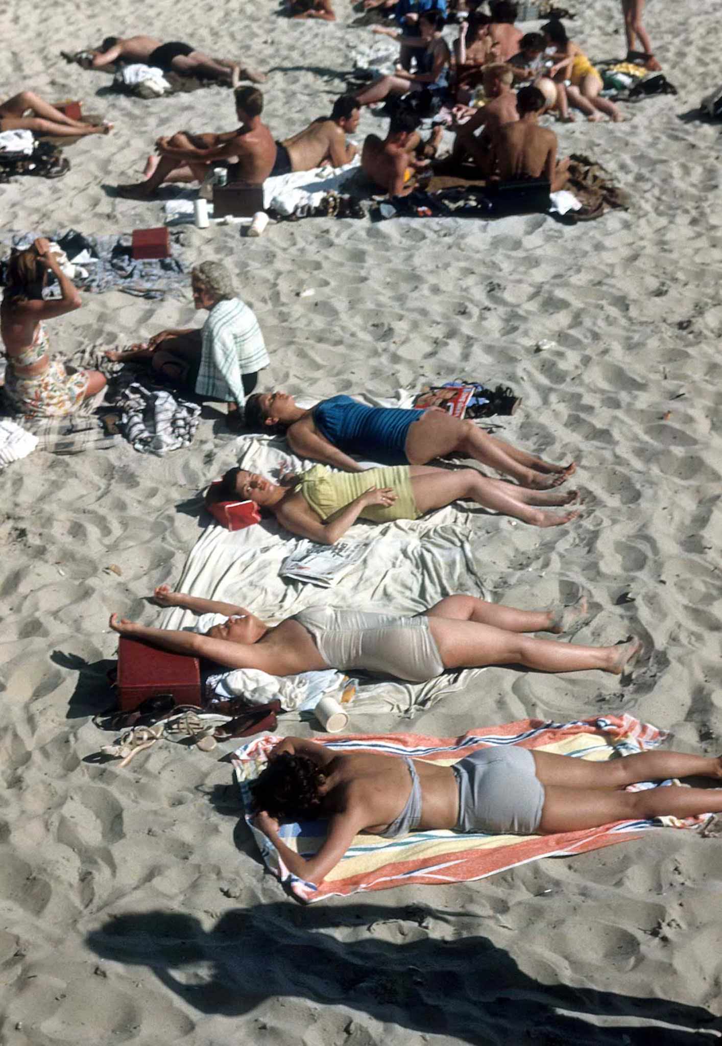 #7 Sunbathers on Coney Island beach.
