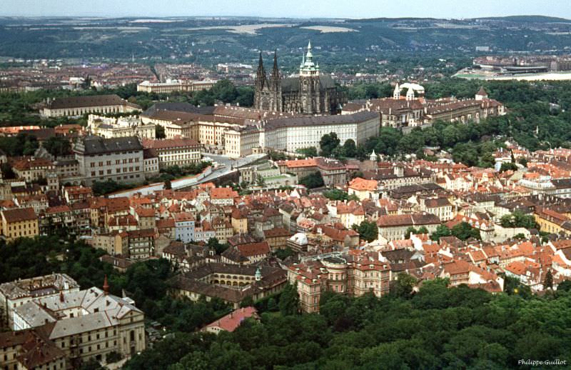 #15 Prague Castle (Hradčany) seen from Petřín Hill