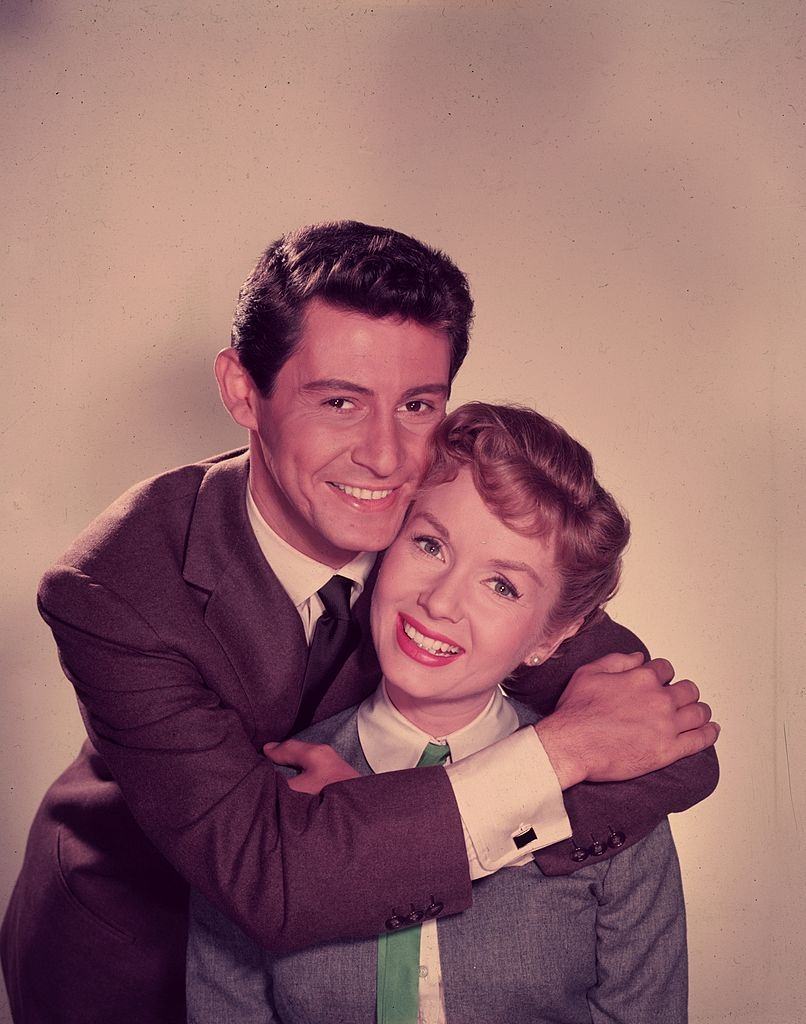 #51 Debbie Reynolds with Eddie Fisher, 1955.