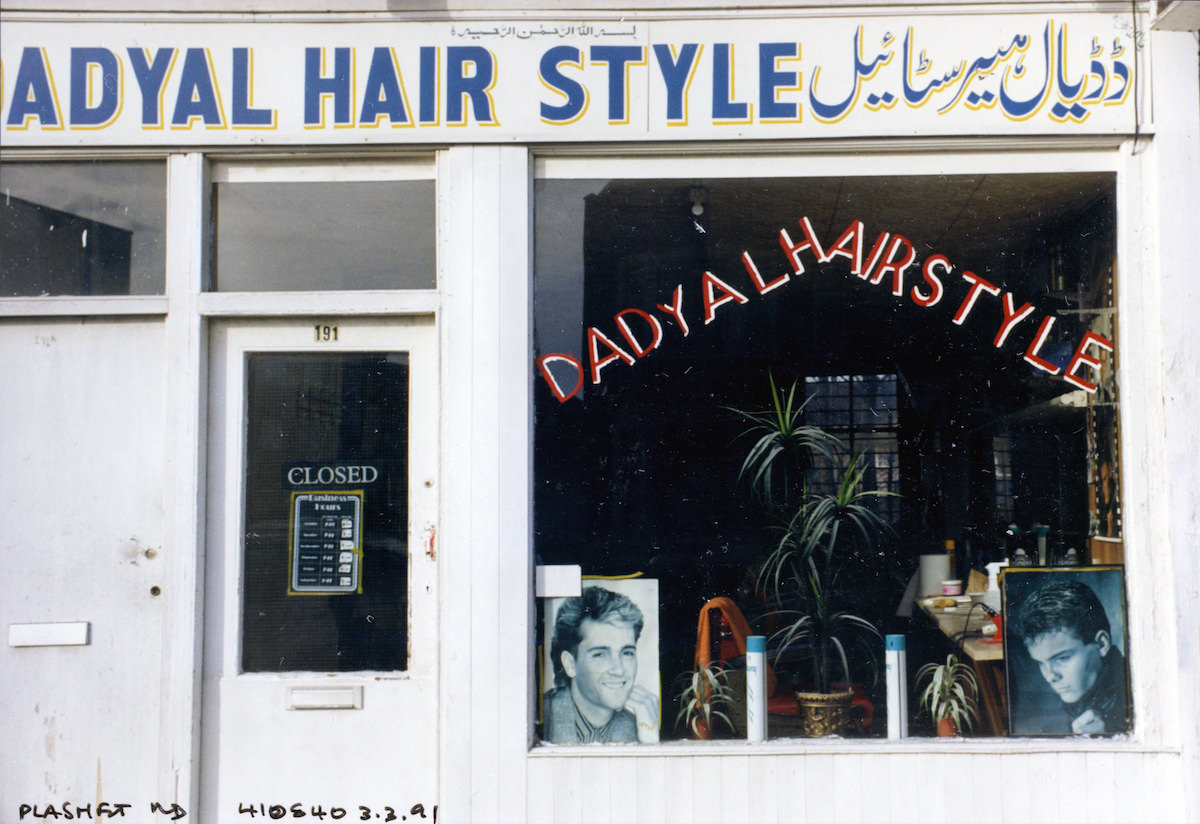 #13 Hairdresser, Plashet Road, East Ham, Newham, 1991