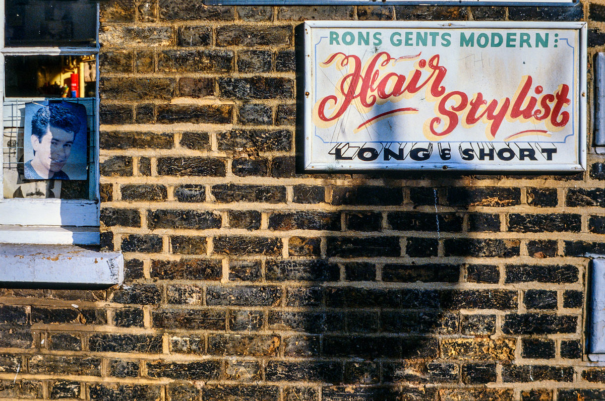 #5 Rons Gents Modern, Hairdressers, Bethnal Green, 1982