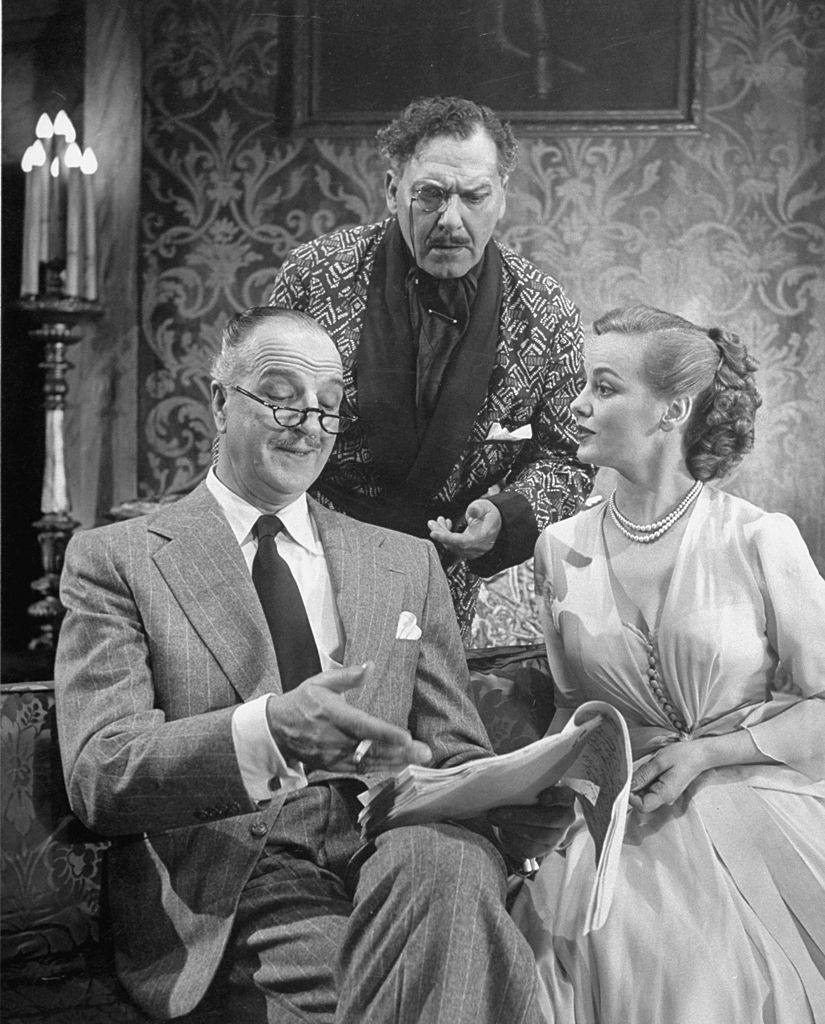 #11 Faye Emerson with Louis Calhern and Arthur Margetson, 1948.
