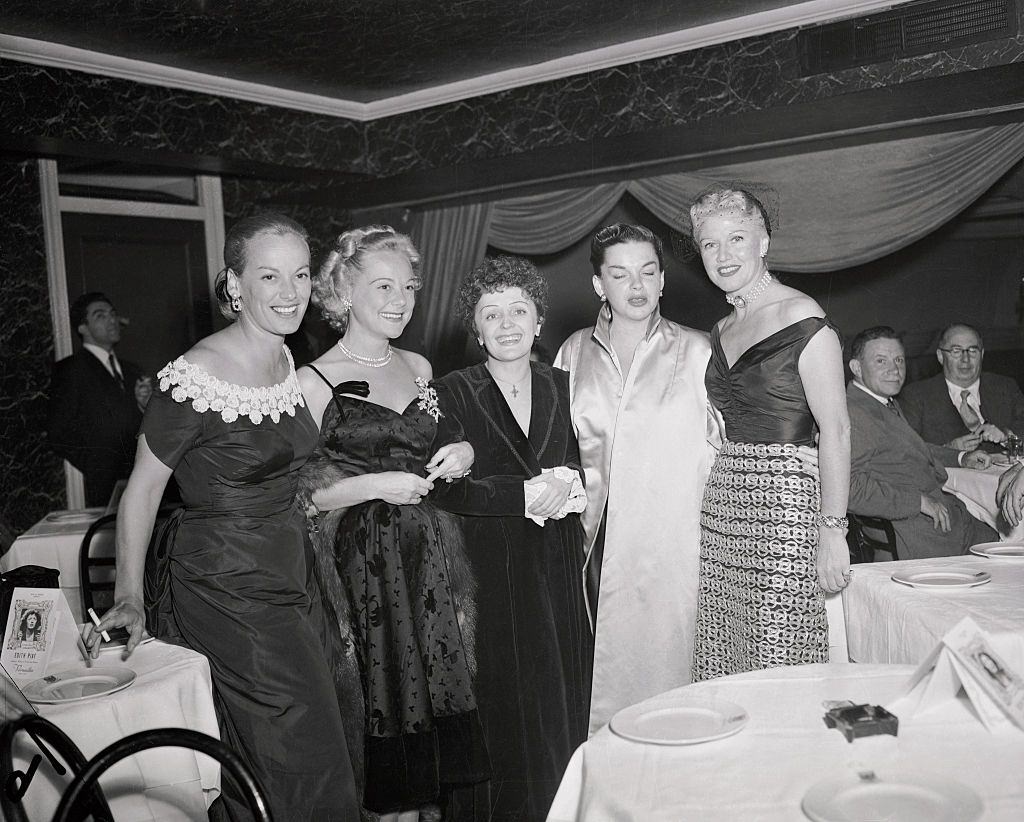 #22 Faye Emerson with Judy Garland, Sonja Henie and Ginger Rogers, 1950.