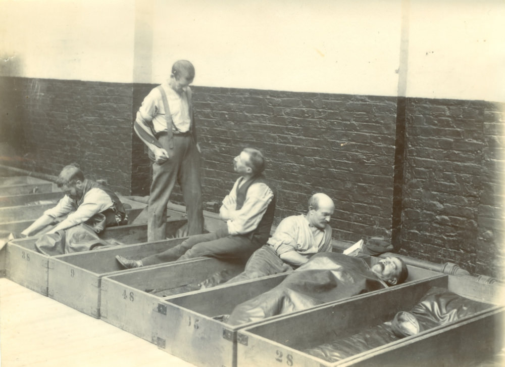 #1 Coffin beds’ at a Salvation Army shelter in London.