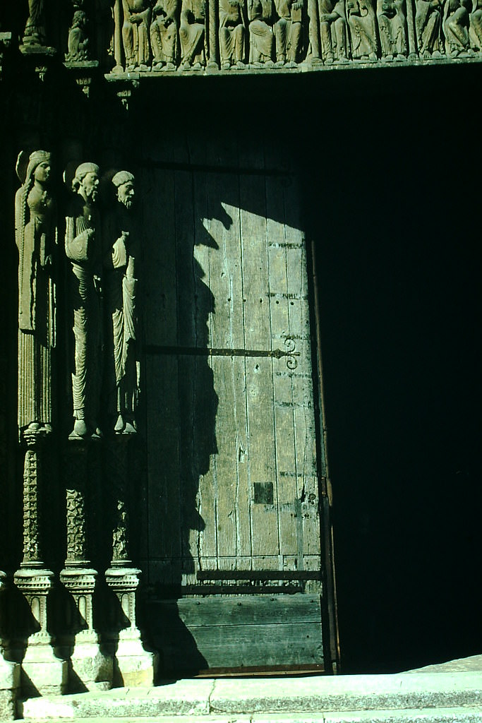 #42 Doorway at Chartres Cathedral, France, 1954