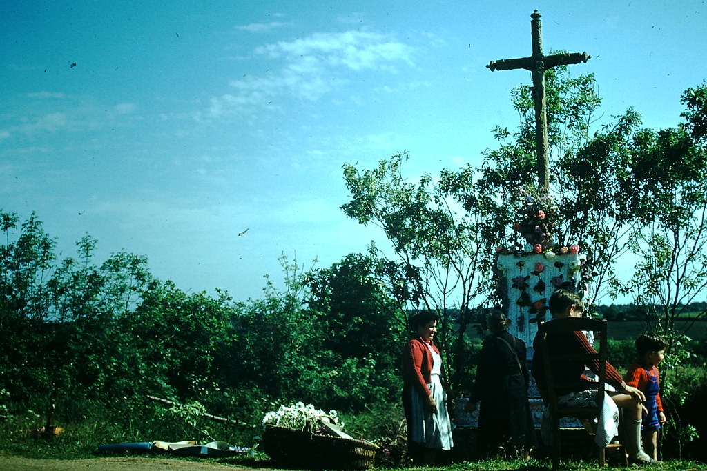 #47 Wayside Shrine Near Nantes, France, 1954