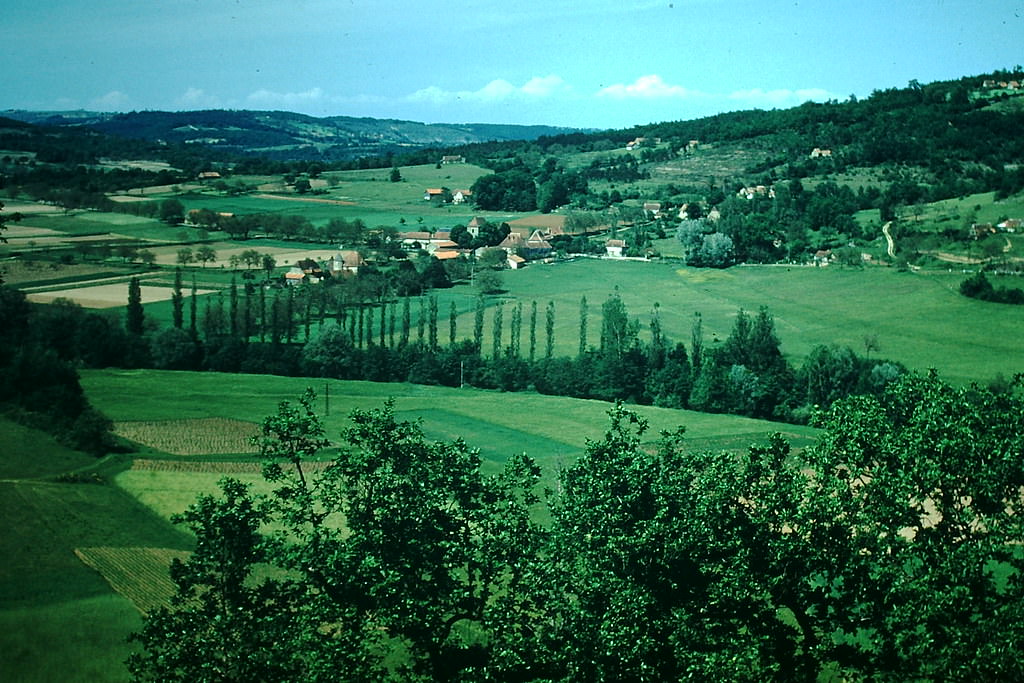 #64 Valley of the Vezere River, Dordogne, France, 1954