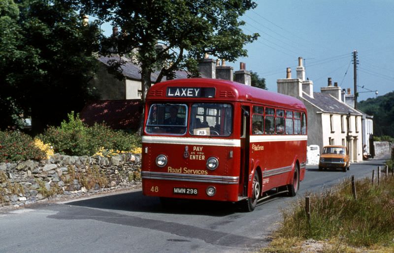 #17 IOM Road Sers Olympic No.48 at Laxey, 2 July 1971