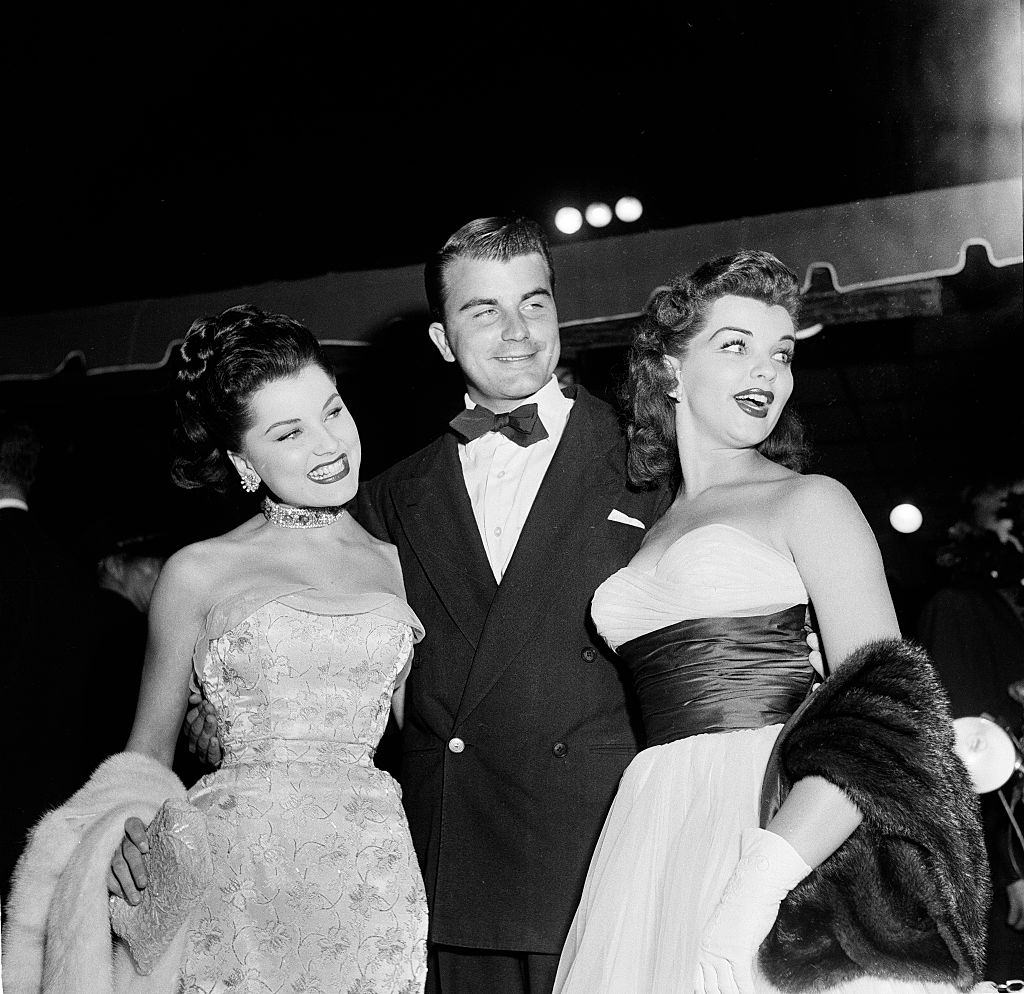 #14 Lisa Gaye with her sister actress Debra Paget and brother Frank Griffen, 1953.