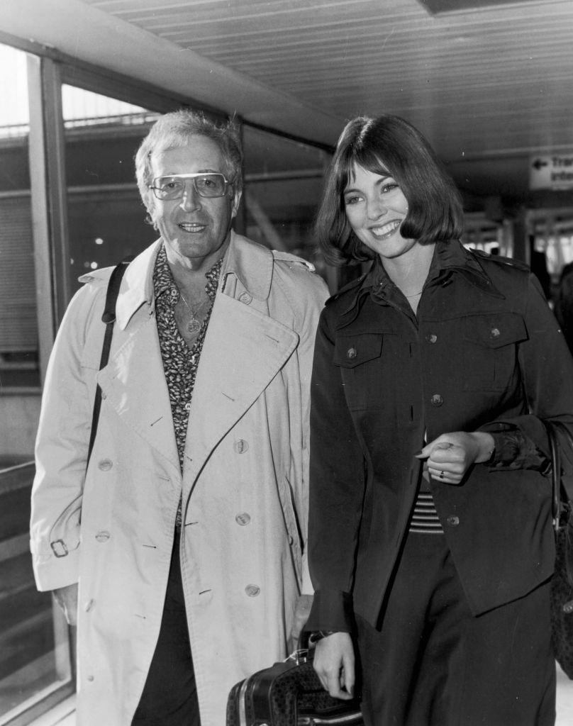 #18 Lynne Frederick with British actor and comedian Peter Sellers, 1976.