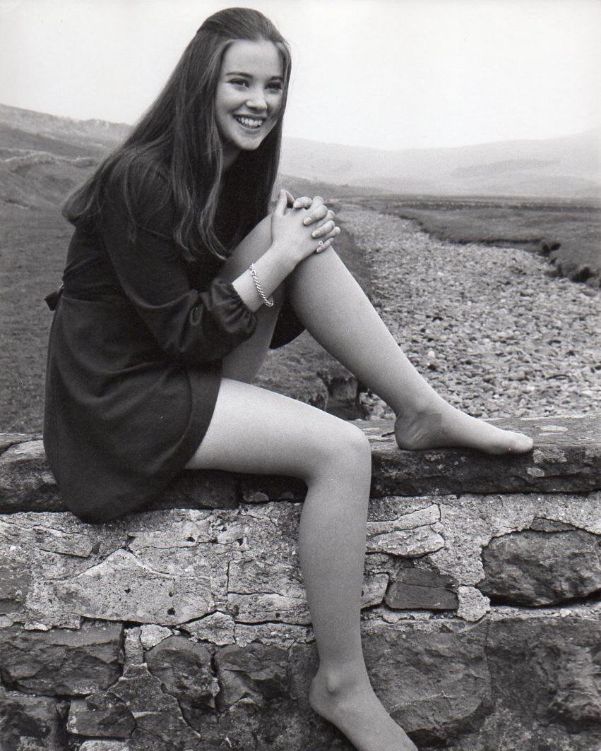 #22 Lynne Frederick on the Set of ‘No Blade of Grass’.