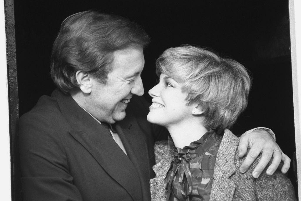 #27 Lynne Frederick with her second husband David Frost at the door of Frost’s cottage in East Bridge after their secret wedding ceremony.