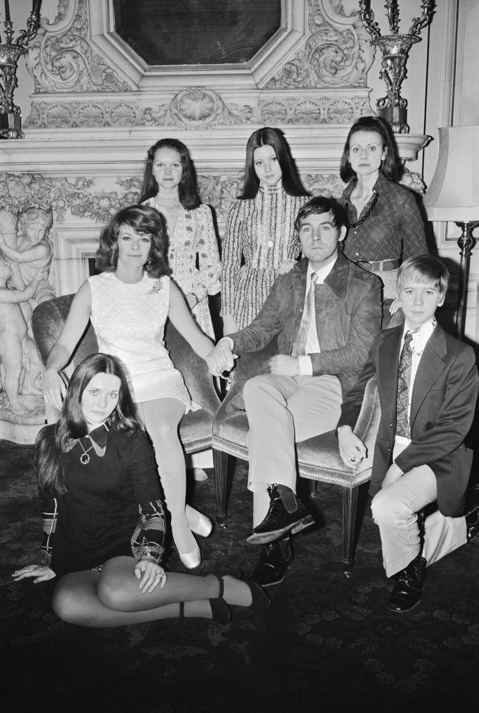 #12 Lynne Frederick with the cast of Nicholas and Alexandra, 1971.