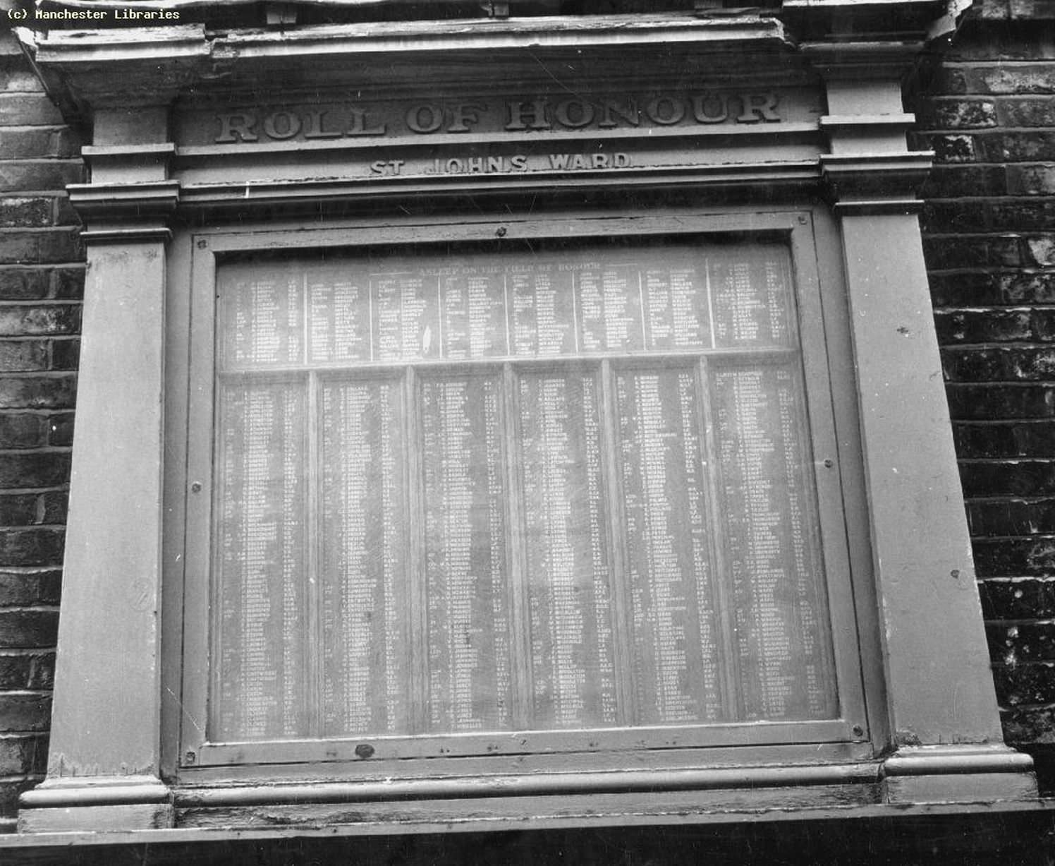 #3 Roll of honour, St John’s Ward, Quay Street